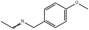 Benzenemethanamine, N-ethylidene-4-methoxy- (9CI) Struktur