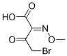 4-Bromo-2-methoxyimino-3-oxobutyric acid Struktur