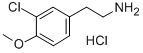 3-CHLORO-4-METHOXYPHENETHYLAMINE HYDROC& Structure