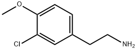 3-クロロ-4-メトキシフェネチルアミン 化学構造式