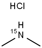 二甲胺-15N盐酸盐 结构式