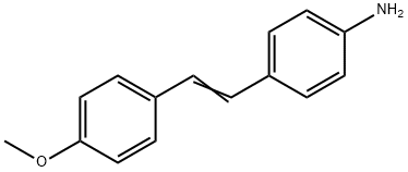 4-アミノ-4'-メトキシスチルベン 化学構造式