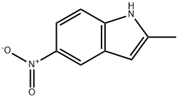 2-メチル-5-ニトロ-1H-インドール 化学構造式