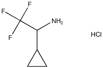 1-cyclopropyl-2,2,2-trifluoroethan-1-amine hydrochloride Struktur