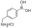 4-AMINOMETHYLPHENYLBORONIC ACID HYDROCHLORIDE Structure