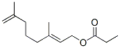 (E)-3,7-Dimethyl-2,7-octadien-1-ol propanoate Struktur