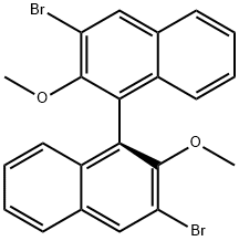 (S)-3,3"-二溴-2,2"-二甲氧基-1,1"-联萘酚,75714-60-2,结构式