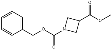 1-苄氧羰基-氮杂环丁烷-3-甲酸甲酯, 757239-60-4, 结构式
