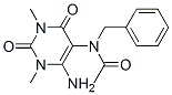 Acetamide,  N-(6-amino-1,2,3,4-tetrahydro-1,3-dimethyl-2,4-dioxo-5-pyrimidinyl)-N-(phenylmethyl)- Struktur