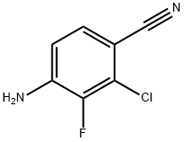 4-Amino-2-chloro-3-fluorobenzonitrile Struktur
