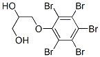 3-(ペンタブロモフェノキシ)-1,2-プロパンジオール 化学構造式