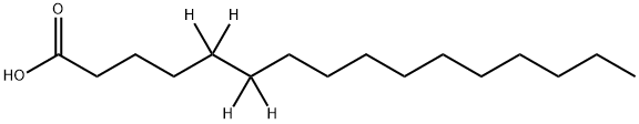 ヘキサデカン酸-5,5,6,6-D4 化学構造式