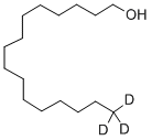 N-HEXADECYL-16,16,16-D3 ALCOHOL, 75736-52-6, 结构式