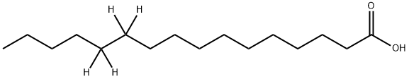 ヘキサデカン酸‐11,11,12,12‐D4 化学構造式