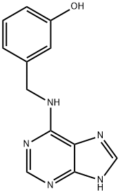 3-[(9H-嘌呤-6-基氨基)甲基]苯酚, 75737-38-1, 结构式