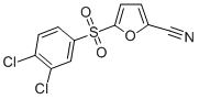 2-Furancarbonitrile, 5-((3,4-dichlorophenyl)sulfonyl)- 结构式