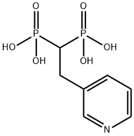 リセドロン酸 関連化合物C ([2-(3-ピリジニル)エチリデン-1,1]ビス(ホスホン酸)) 化学構造式