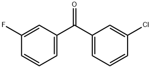 3-クロロ-3'-フルオロベンゾフェノン 化学構造式