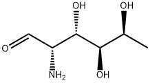 2-アミノ-2,6-ジデオキシ-L-galacto-ヘキソース 化学構造式