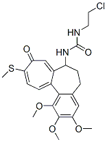 1-(2-Chloroethyl)-3-[10-methylthio-9-oxo-1,2,3-trimethoxy-5,6,7,9-tetrahydrobenzo[a]heptalen-7-yl]urea Structure