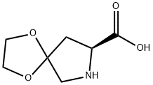 1,4-Dioxa-7-azaspiro[4.4]nonane-8-carboxylicacid,(S)-(9CI) Structure