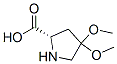 L-Proline, 4,4-dimethoxy- (9CI) 结构式