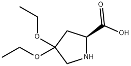 L-Proline, 4,4-diethoxy- (9CI) 结构式