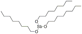 トリス(オクチルオキシ)アンチモン 化学構造式
