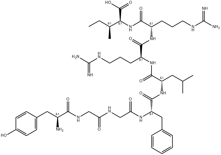 ジノルフィンA(1-8)【ヒト】 化学構造式