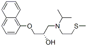 N-(S-methyl)mercaptoethylpropranolol 结构式