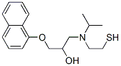N-mercaptoethylpropranolol Structure