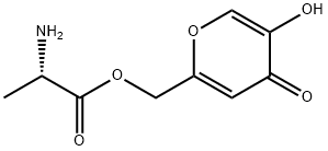 L-Alanine, (5-hydroxy-4-oxo-4H-pyran-2-yl)methyl ester (9CI) Struktur