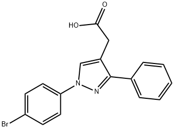 1-(4-BROMOPHENYL)-3-PHENYLPYRAZOLE-4-PR& Struktur