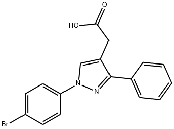 1-(4-BROMOPHENYL)-3-PHENYLPYRAZOLE-4-PR& Structure