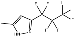 5-METHYL-3-(PERFLUOROPROPYL)PYRAZOLE Structure