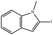 2-ヨード-1-メチル-1H-インドール 化学構造式