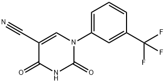 5-CYANO-1-[3-(TRIFLUOROMETHYL)PHENYL]URACIL Structure