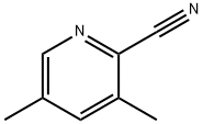 3,5-ジメチルピリジン-2-カルボニトリル 化学構造式