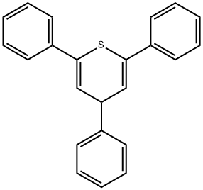2,4,6-トリフェニル-4H-チオピラン 化学構造式