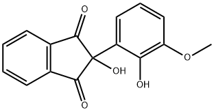 (Hydroxy-2-methoxy-3-phenyl)-2-hydroxy-2-indandione-1,3 结构式