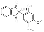 1H-Indene-1,3(2H)-dione, 2-hydroxy-2-(2-hydroxy-4,5-dimethoxyphenyl)- Structure