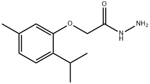 (2-ISOPROPYL-5-METHYL-PHENOXY)-ACETIC ACID HYDRAZIDE Structure