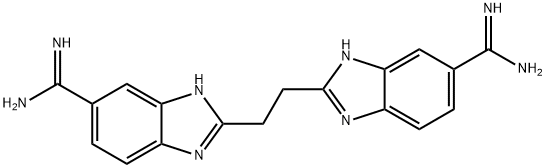 1,2-bis(5-amidino-2-benzimidazolyl)ethane Structure