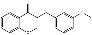 2'-METHOXY-3-(3-METHOXYPHENYL)PROPIOPHENONE 结构式