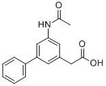 5-(Acetylamino)-(1,1'-biphenyl)-3-acetic acid Structure