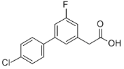 4'-Chloro-5-fluoro-3-biphenylacetic acid Structure