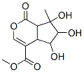 1,4a,5,6,7,7a-Hexahydro-5,6,7-trihydroxy-7-methyl-1-oxocyclopenta[c]pyran-4-carboxylic acid methyl ester 结构式