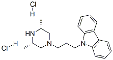 9-[3-(CIS-3,5-DIMETHYL-1-PIPERAZINYL)PROPYL]-9H-CARBAZOLE DIHYDROCHLORIDE Struktur