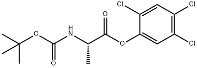 N-TERT-BUTOXYCARBONYL-L-ALANINE-2,4,5-TRICHLOROPHENYL ESTER Structure