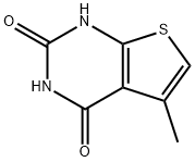 5-甲基-噻吩并[2,3-D]嘧啶-2,4(1H,3H)-二酮, 75860-79-6, 结构式